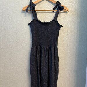 Toad&Co "Gemina" Womens Smocked Bodice Dress WITH POCKETS! Womens Medium